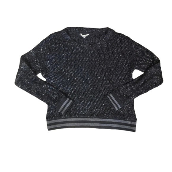 Splendid Sweaters - Metallic Black/Silver Sweater by Splendid